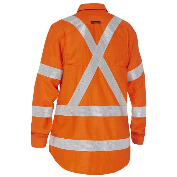 Apex 185 Women's X Taped Biomotion Hi Vis FR Ripstop Vented Shirt