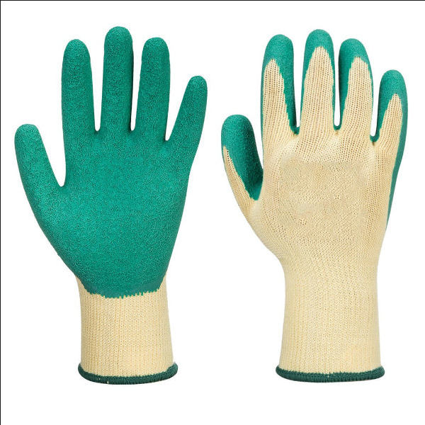 ace gardening gloves Tradesman Green Latex Garden Gloves