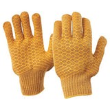 Pro Choice Brown Lattice Gloves Large - Carton (120 Pairs) (342CCL) Cotton Gloves ProChoice - Ace Workwear