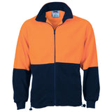 DNC Hi Vis Two Tone Full Zip Polar Fleece (3827) Hi Vis Jackets DNC Workwear - Ace Workwear