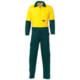 DNC Hi Vis Cotton Drill Coverall/Overall (3851) Hi Vis Coveralls (Overalls) DNC Workwear - Ace Workwear