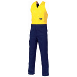 DNC Hi Vis Cotton Drill Action Back Coverall/Overall (3853) Hi Vis Coveralls (Overalls) DNC Workwear - Ace Workwear