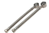 PRATT Left Hand SS Braided Hose & Elbow Assembly For Showers (520130WH) Shower Spare Parts, signprice Pratt - Ace Workwear
