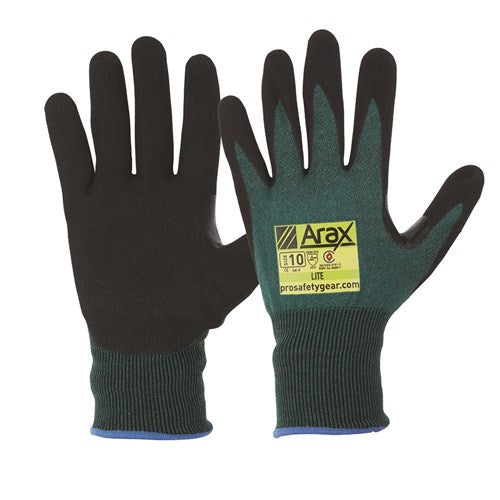 Pro Choice Arax Gold, Nitrile Sand Dip On Hi-vis Yellow Liner Glove X 12 - AFYN main image 0