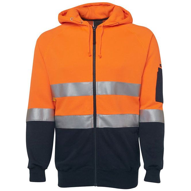 JB'S Hi-Vis Full Zip Fleecy Hoodie 6DNH main image 1