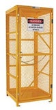 PRATT Gas Cylinder Storage Cage. 1 Storage Level Up To 9 G-Sized Cylinders. (Comes Flat Packed - Assembly Required) (PSGC9V-FP) Flat Packed Cages, signprice Pratt - Ace Workwear