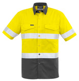Syzmik Mens Rugged Cooling Taped Hi Vis Spliced S/S Shirt (ZW835) - Ace Workwear (1084659335212)