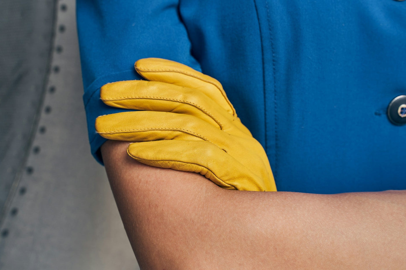 leather rigger safety work gloves