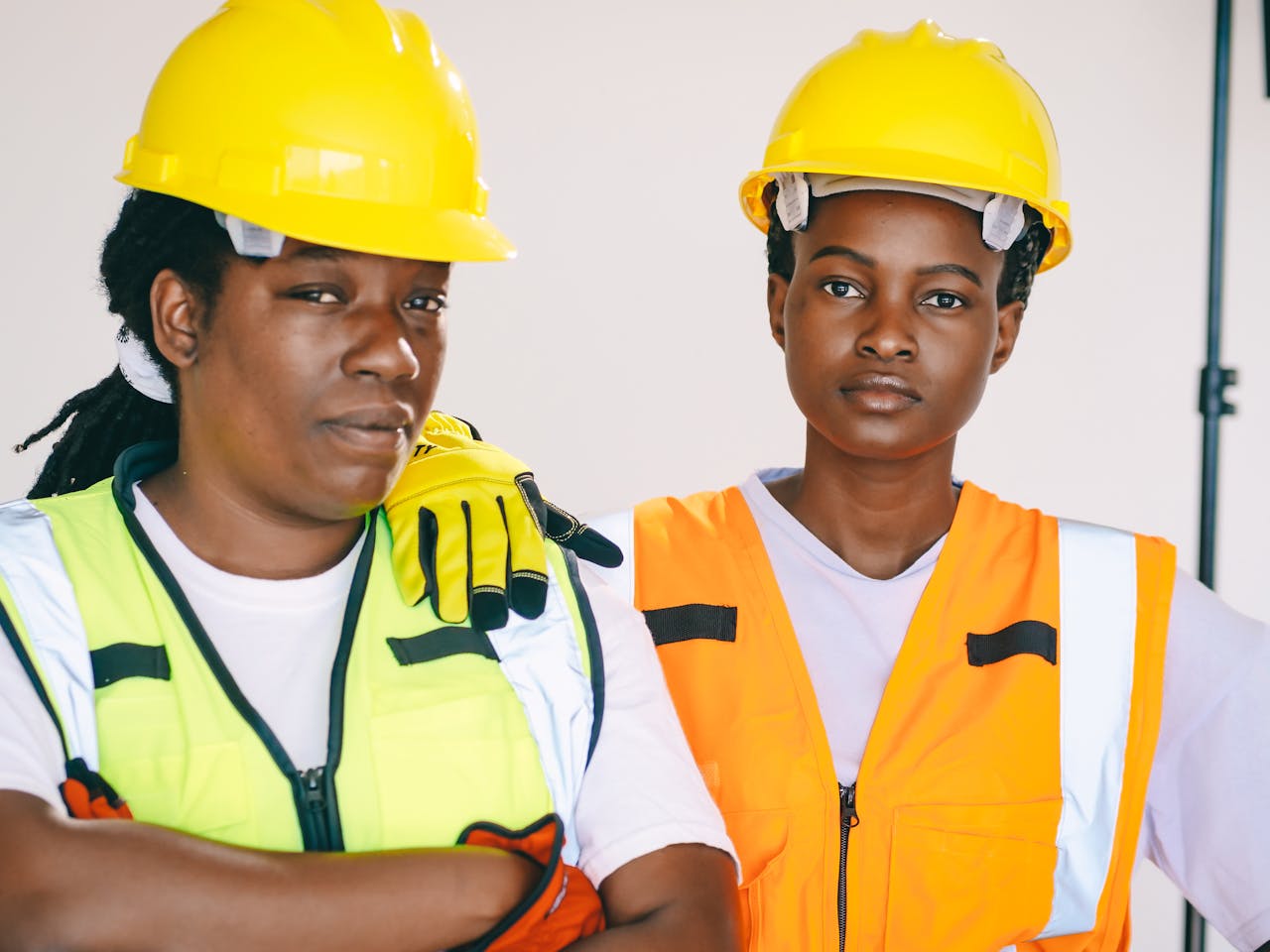 Hard Hat and Hi-Vis Vest Combo