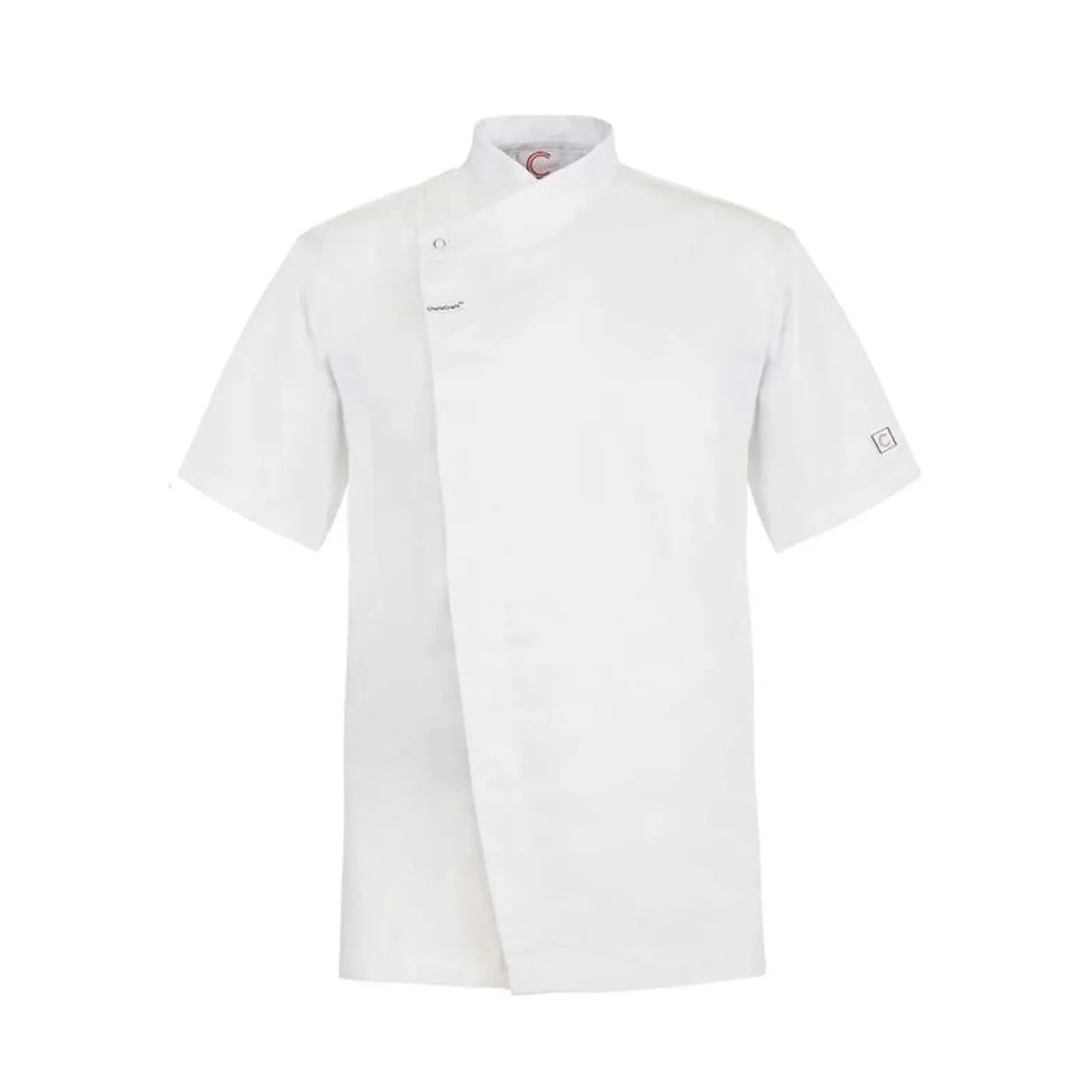 Workcraft Chefscraft Short Sleeve Chefs Tunic With Concealed Front (CJ041) - Ace Workwear