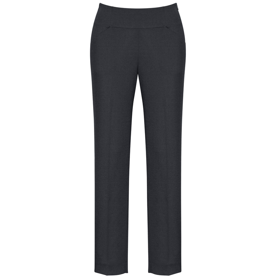 Biz Corporates Womens Bandless Slim Leg Pants (10121) (Clearance) - Ace Workwear