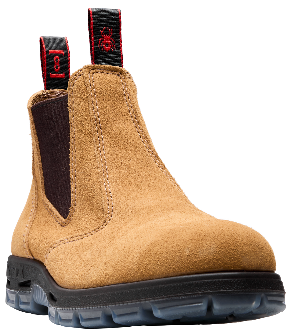 Redback Elastic Sided Bobcat Banana Suede Steel Toe Cap Safety Boot (USBBA)