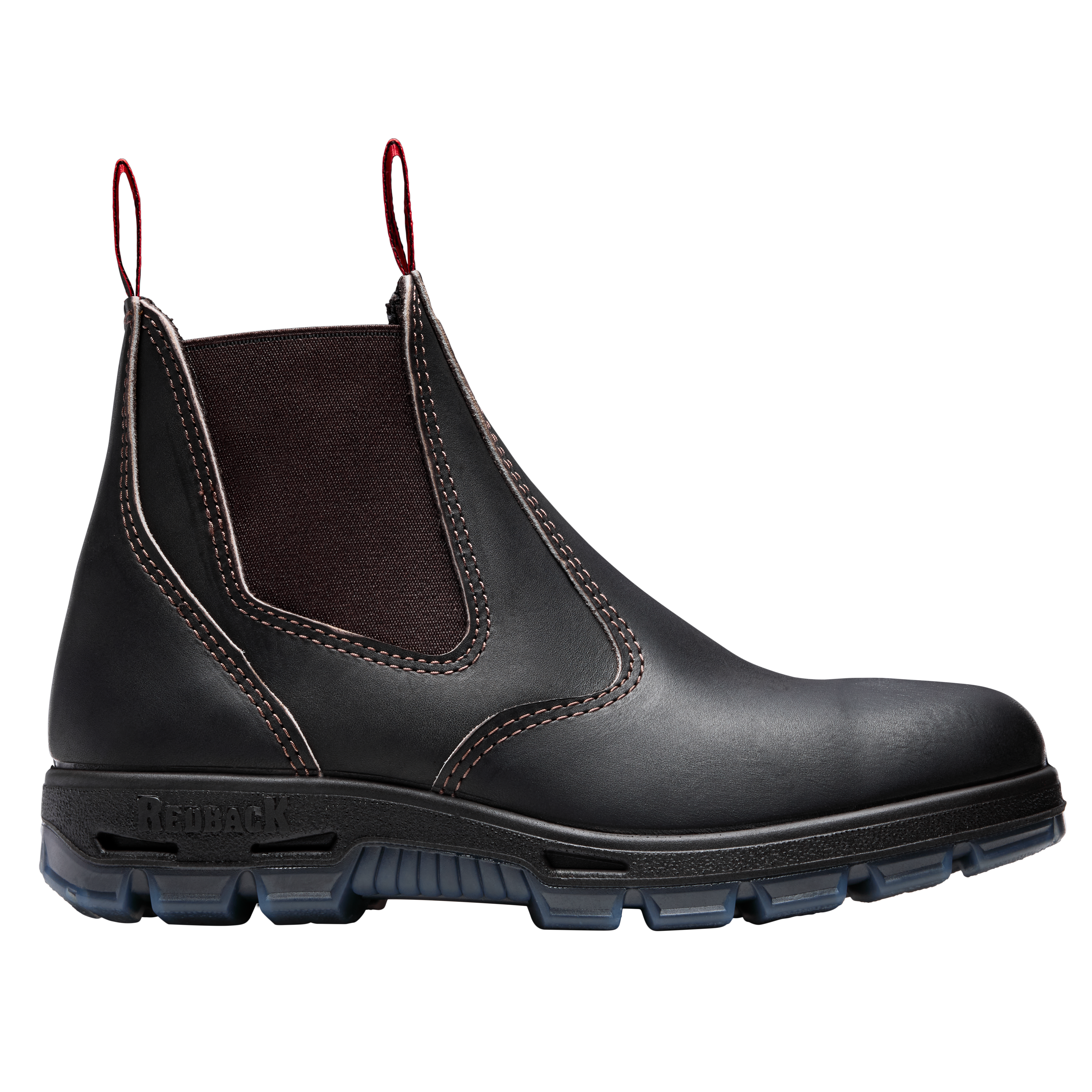 Redback Elastic Sided Bobcat Claret Oil Kip Steel Toe Cap Safety Boot (USBOK) - Ace Workwear