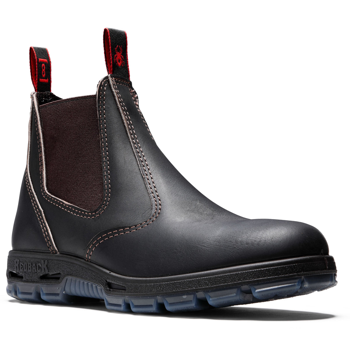 Redback Elastic Sided Bobcat Claret Oil Kip Steel Toe Cap Safety Boot (USBOK) - Ace Workwear