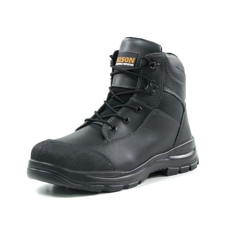 Bison Tor Zip Side Lace Up Black Safety Boot (TOR) - Ace Workwear