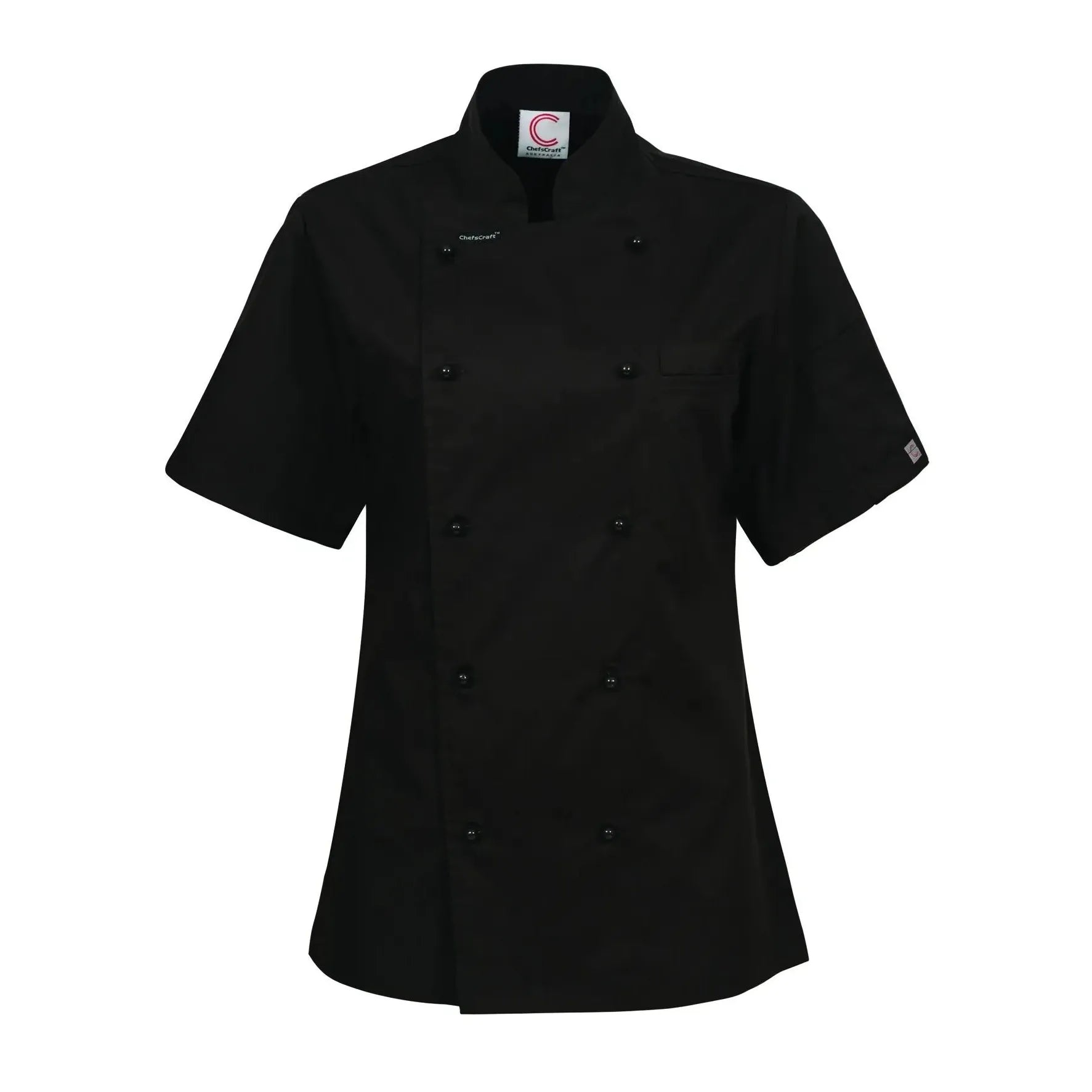 Workcraft Chefscraft Womens Lightweight Executive Short Sleeve Chefs Lightweight Jacket (CJL22) - Ace Workwear