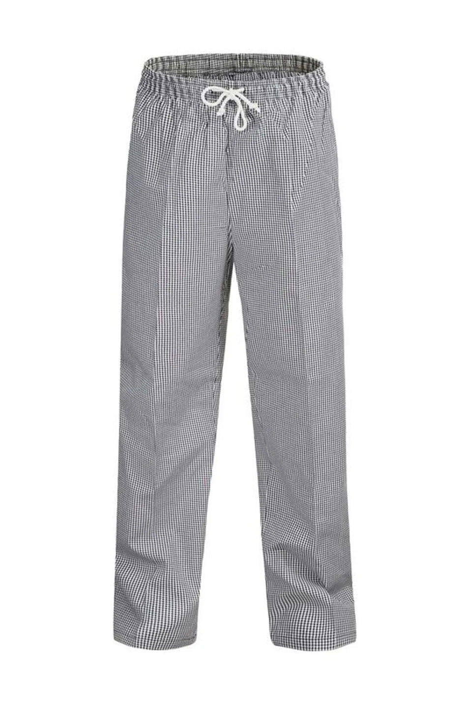 Workcraft Chefscraft Unisex Chefs Check Elastic Drawstring Pants (CP055)
