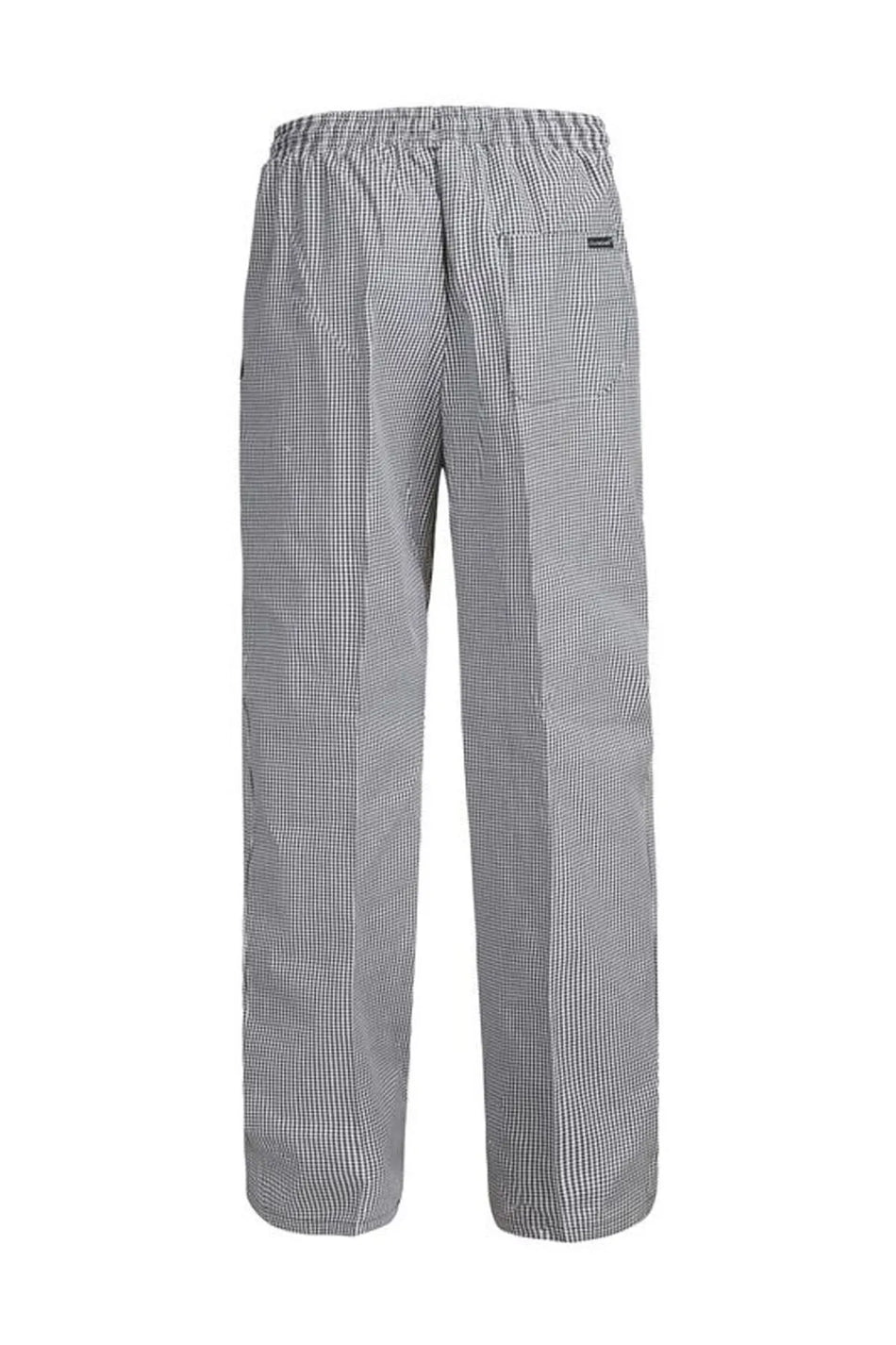 Workcraft Chefscraft Unisex Chefs Check Elastic Drawsting Pants (CP050)