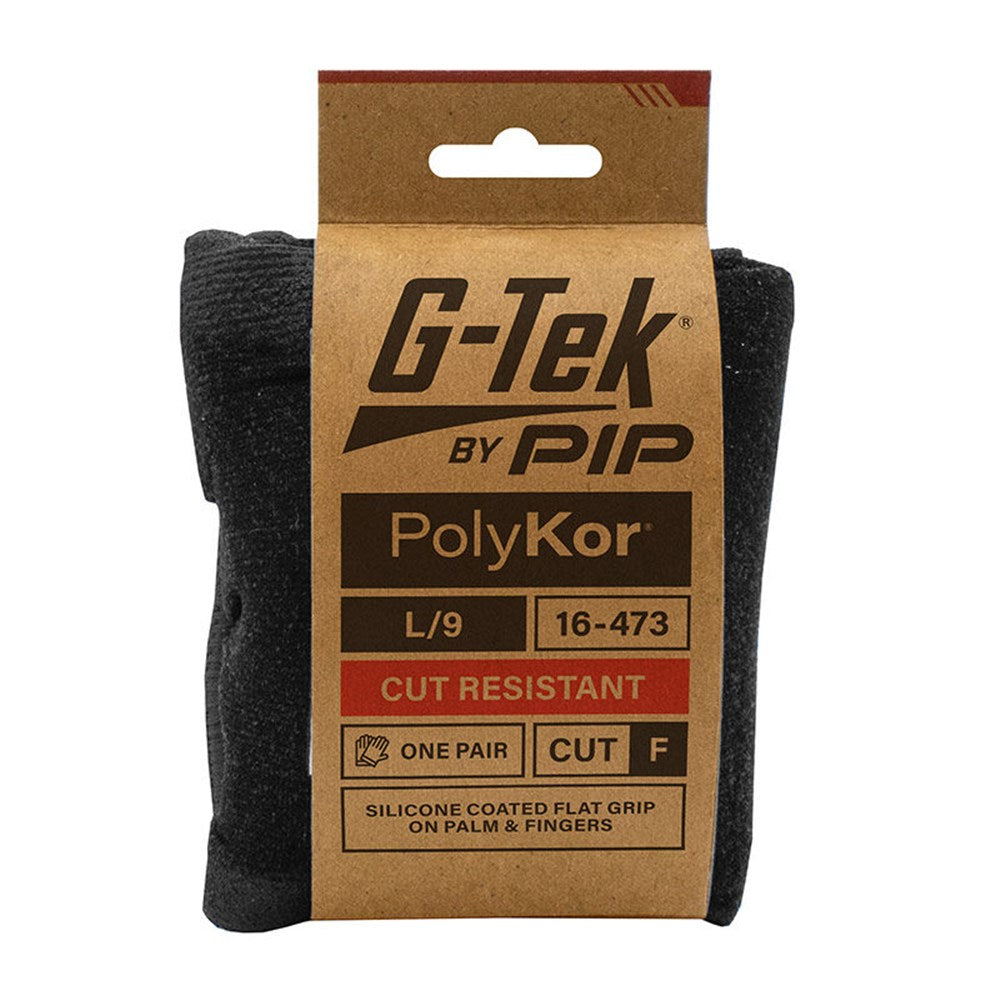 G-Tek PolyKor 13G Cut Resistant F Silicone Dip Glove - Carton of 120 (16-473) - Ace Workwear