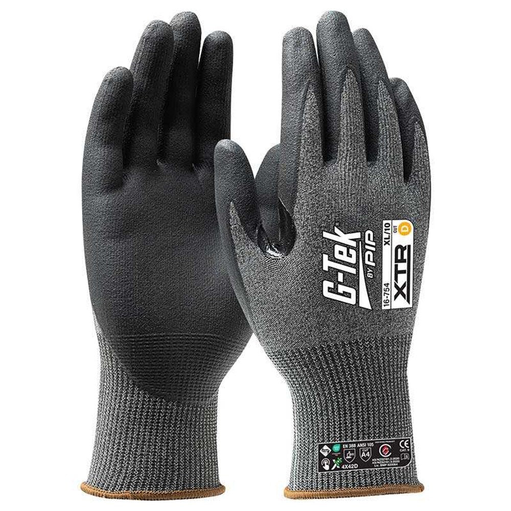 G-Tek XTR 15G Cut D Palm Dip Glove - Pack of 12 (16-754) - Ace Workwear