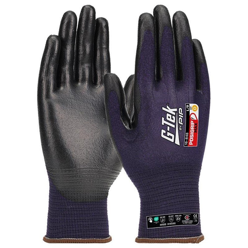 G-Tek Posigripmax 18G Cut Resistant  D Glove - Pack of 12 (16-848) - Ace Workwear