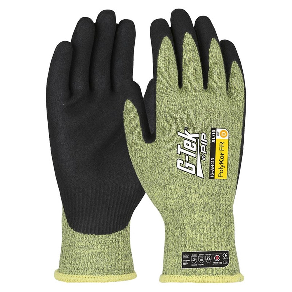 G-Tek PolyKor Aramid 13G Cut D ARC/FR Glove - Pack of 12 (16-AR413) - Ace Workwear
