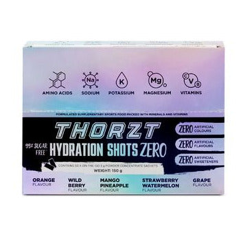 Thortz Sugar Free Hydration Shot Zero Natural Mixed Flavours (SSSFZERO) - Ace Workwear