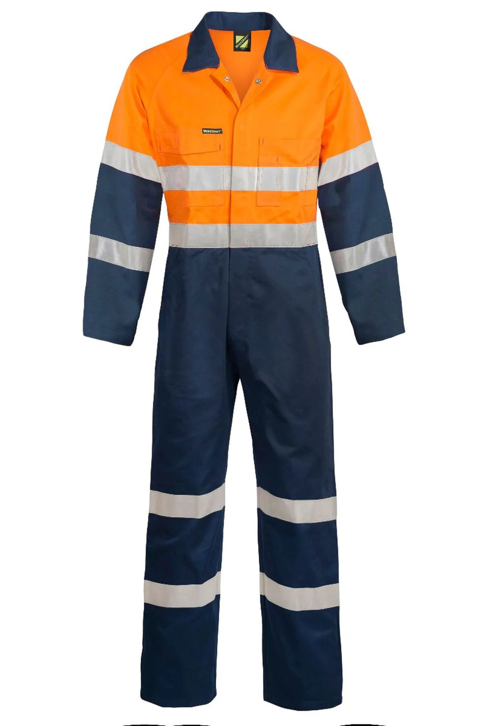 Workcraft Hi Vis Cotton Drill Reflective Industrial Laundry Coveralls (WC3056)