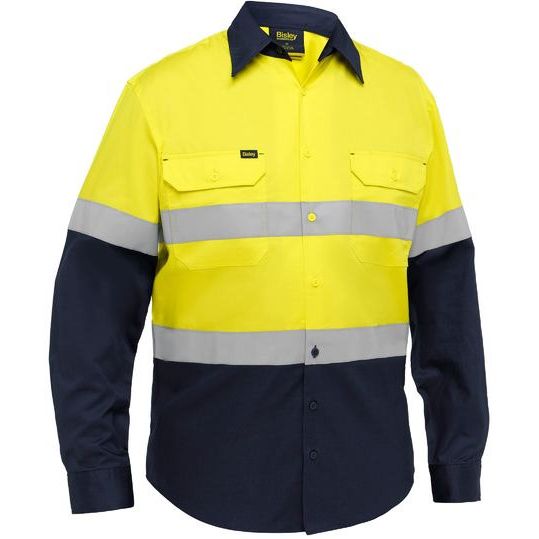Bisley Industrial Taped Hi Vis Cool Lighweight Vented Shirt (BS6390T)