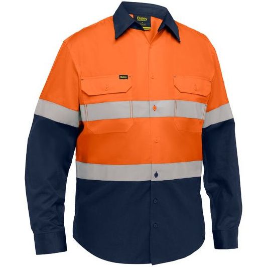 Bisley Industrial Taped Hi Vis Cool Lighweight Vented Shirt (BS6390T)