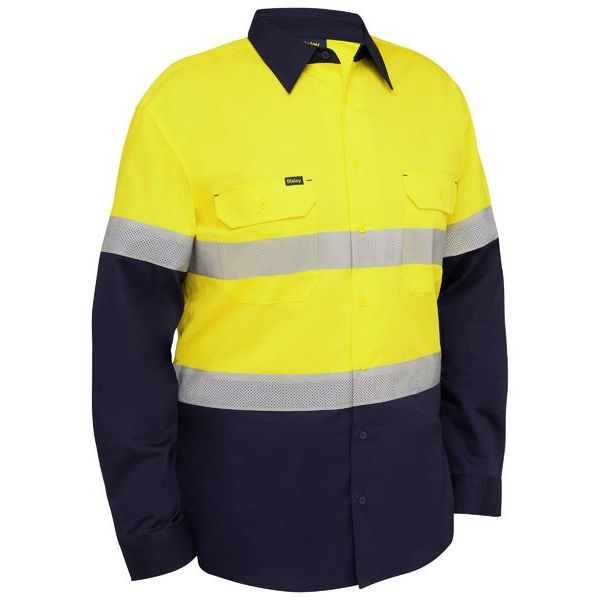 Bisley Taped Hi Vis Ripstop Vented Shirt (BS6495T)