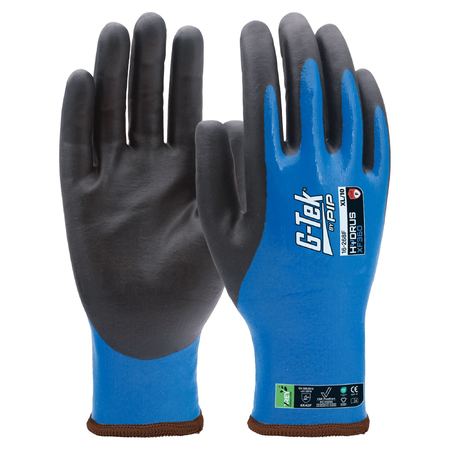 G-Tek Hydrus XF360 18g Cut F Full Dual Dip Glove (16-268F) (Pack of 12)