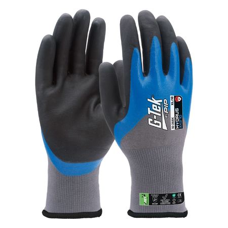 G-Tek Hydrus XK270 18g Cut F Dual 3/4 Dip Glove (16-268K) (Pack of 12)