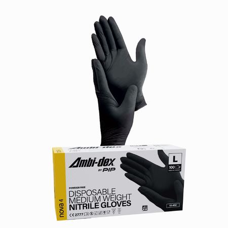 PIP NOVA 4 Disposable 4 mil Nitrile Gloves (63-402) (500pcs/10 Boxes)