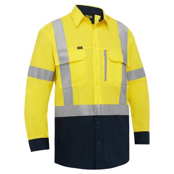 Bisley X Taped Hi Vis Stretch Cotton Shirt (BS6176XT)