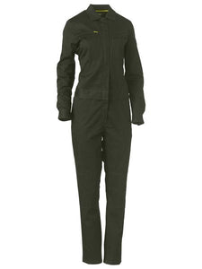Bisley Womens Cotton Drill Coverall With Waist Zip Opening (BCL6065)