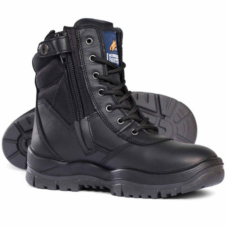 Mongrel Black Non Safety High Leg Zipsider Boot (951020) - Ace Workwear