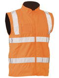 Bisley Reversible Taped Hi Vis Rail Wet Weather Vest (BK0364T)