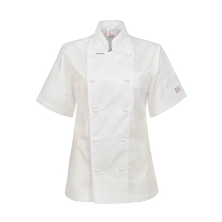 Workcraft Chefscraft Womens Lightweight Executive Short Sleeve Chefs Lightweight Jacket (CJL22) - Ace Workwear