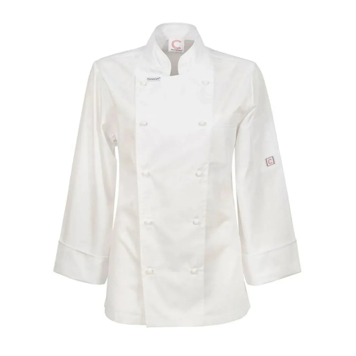 Workcraft Chefscraft Womens Lightweight Executive Long Sleeve Shefs Jacket (CJL20) - Ace Workwear