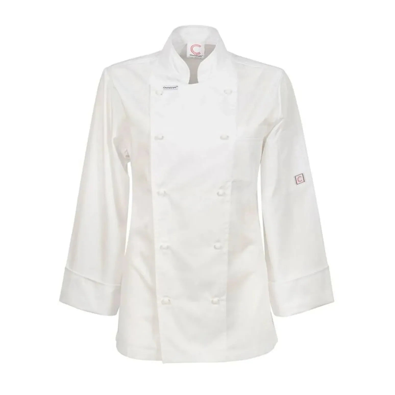 Workcraft Chefscraft Womens Lightweight Executive Long Sleeve Shefs Jacket (CJL20) - Ace Workwear