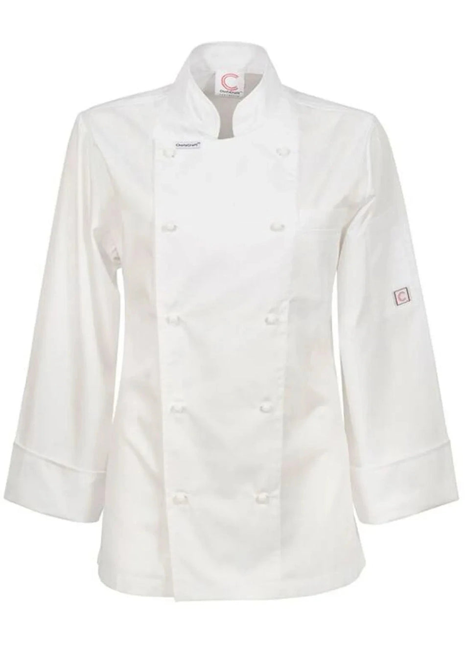 Workcraft Chefscraft Womens Lightweight Executive Long Sleeve Shefs Jacket (CJL20)