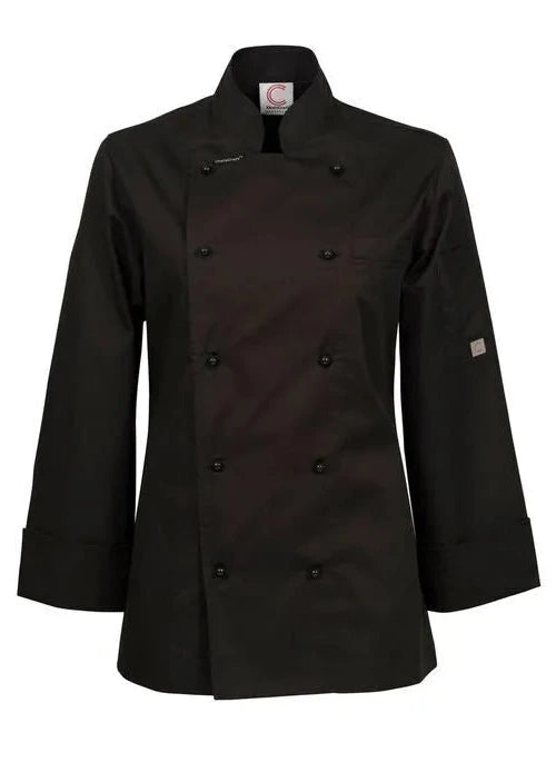 Workcraft Chefscraft Womens Lightweight Executive Long Sleeve Shefs Jacket (CJL20)
