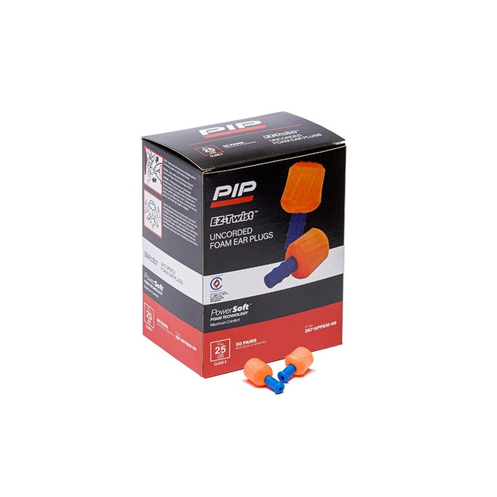 Powersoft Ez-Twist Hybrid Earplugs Uncorded (50 Pairs) (267-HPF610-50) - Ace Workwear