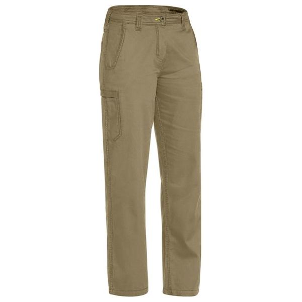 Bisley Womens Lightweight Flat Front Pant With Contrast Stitching (BPL6431) (Clearance) - Ace Workwear