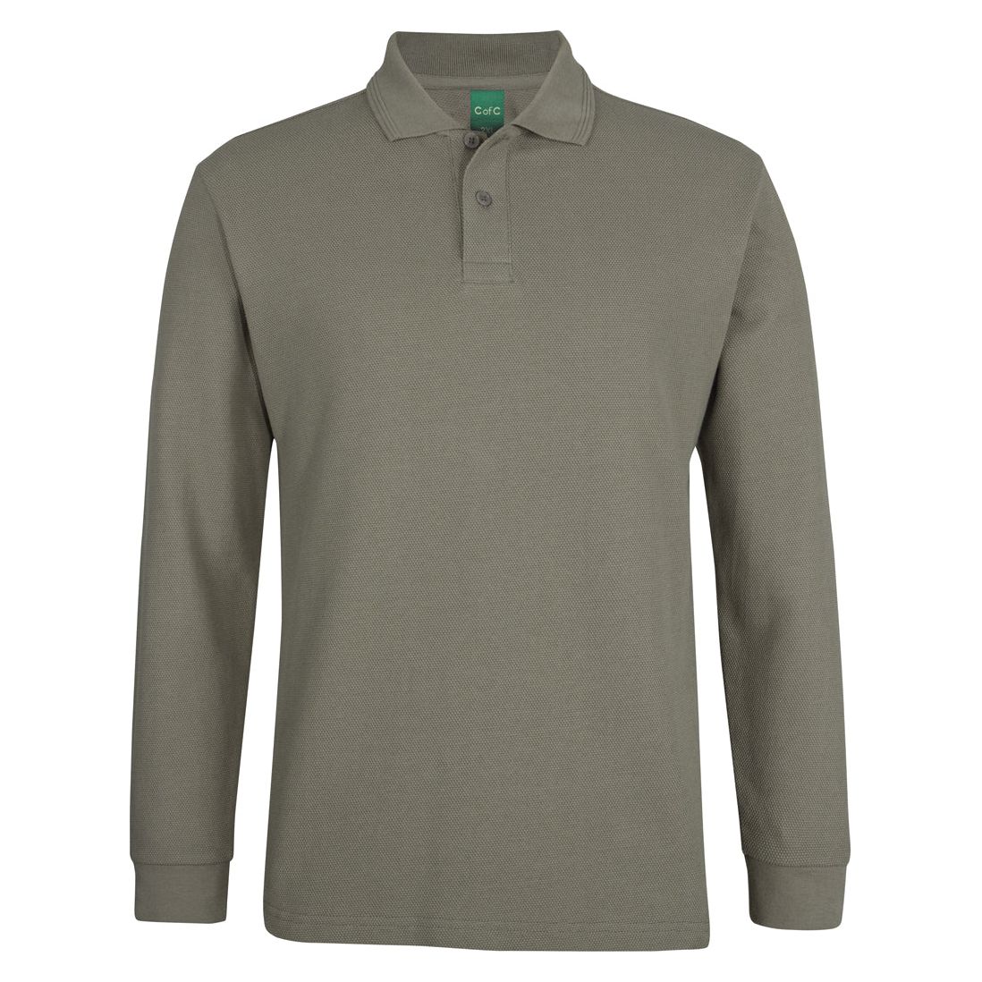 JB's C of C 320g L/S Popcorn Cotton Polo (2PCL) - Ace Workwear