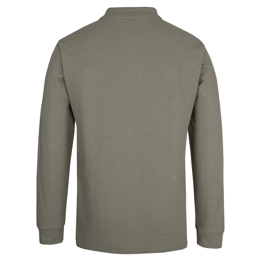 JB's C of C 320g L/S Popcorn Cotton Polo (2PCL) - Ace Workwear