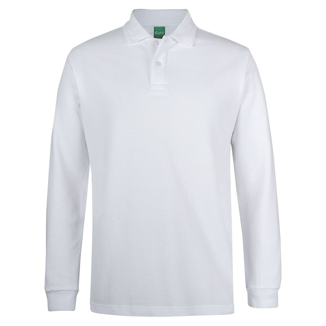 JB's C of C 320g L/S Popcorn Cotton Polo (2PCL) - Ace Workwear