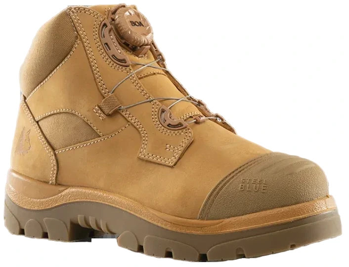 Steel Blue Wheat Parkes Spin-FX Boa Lace Up Safety Boots (312631)