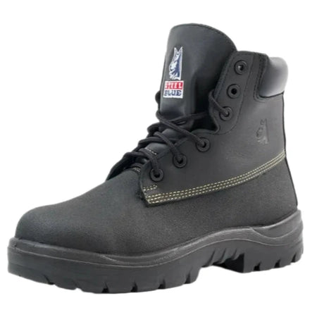 Steel Blue Black Warragul Lace Up Steel Toe Cap Safety Boot (322309) (Pre-Order) - Ace Workwear